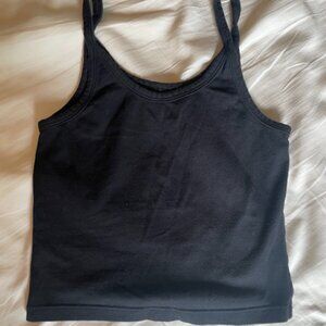 ARQ Cropped Tank Top - Black